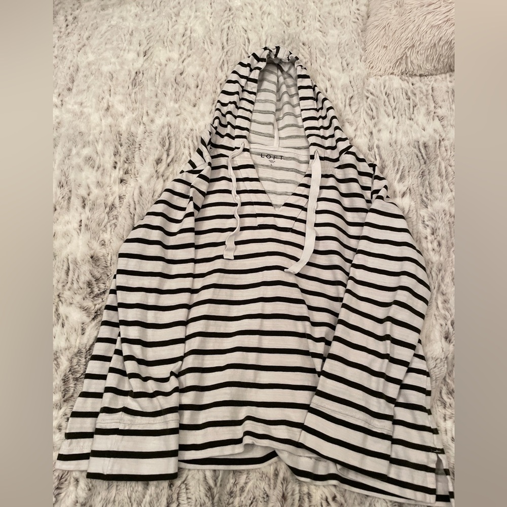 Loft striped sweatshirt